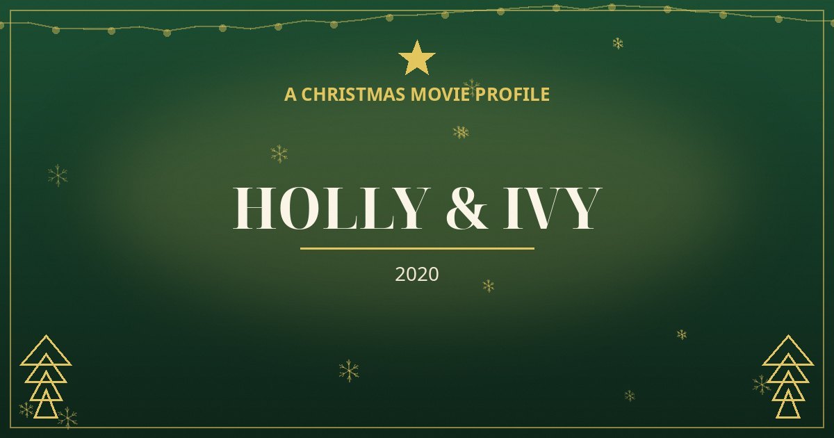 Holly & Ivy — original designed title card art