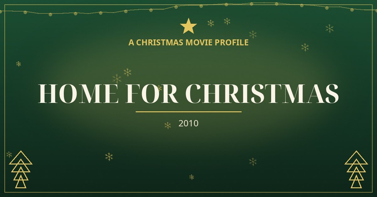 Home for Christmas — original designed title card art