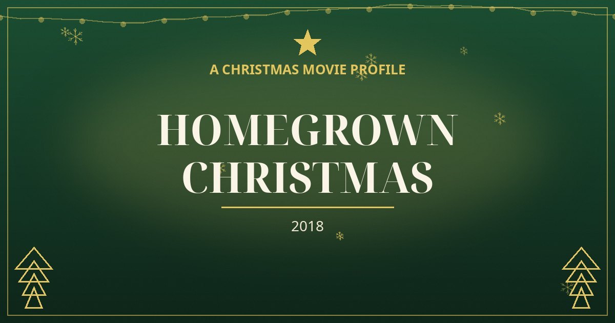 Homegrown Christmas — original designed title card art