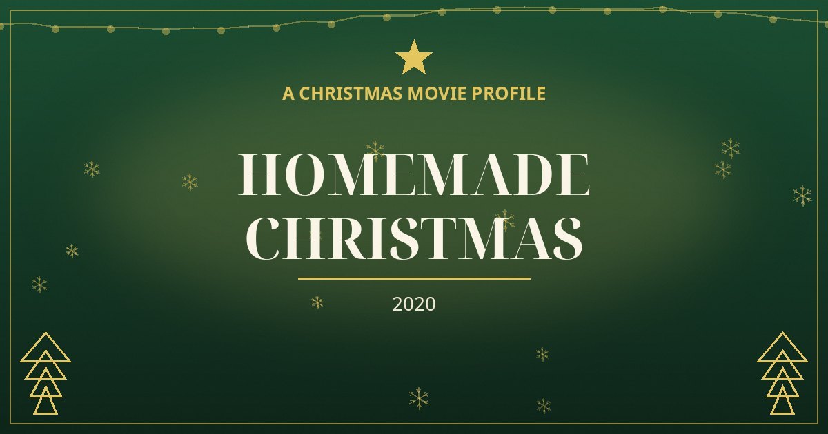 Homemade Christmas — original designed title card art