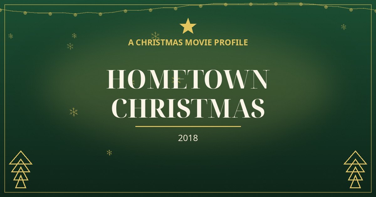 Hometown Christmas — original designed title card art