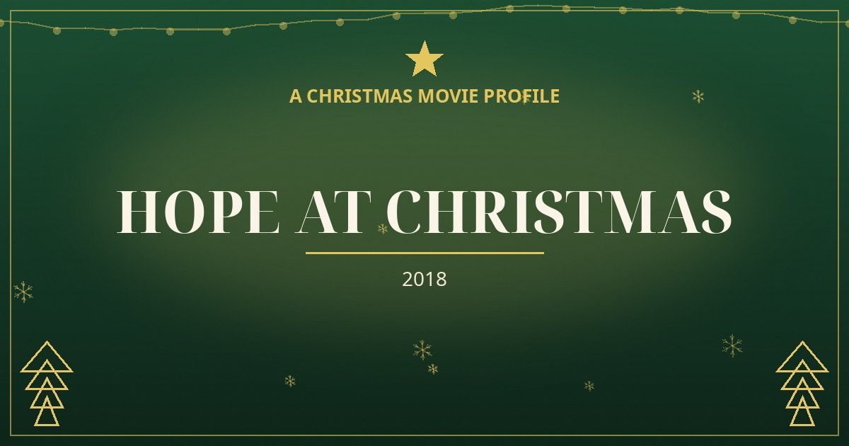 Hope at Christmas — original designed title card art