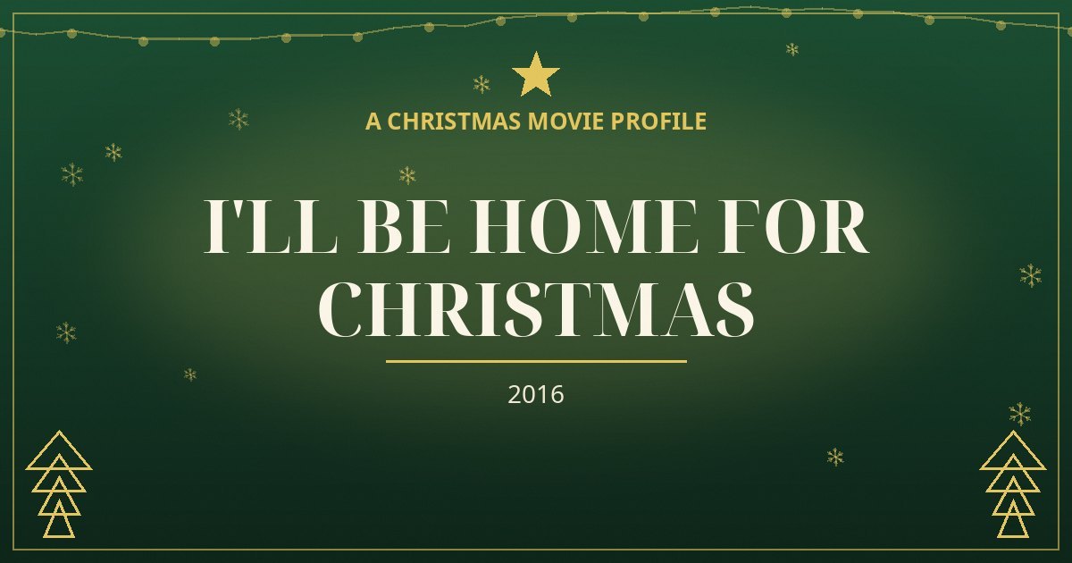 I'll Be Home for Christmas — original designed title card art