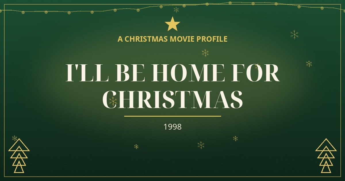 I'll Be Home for Christmas — original designed title card art