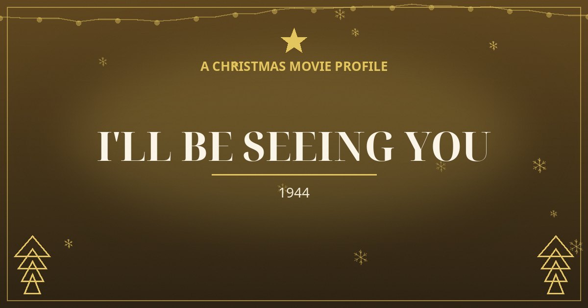 I'll Be Seeing You — original designed title card art