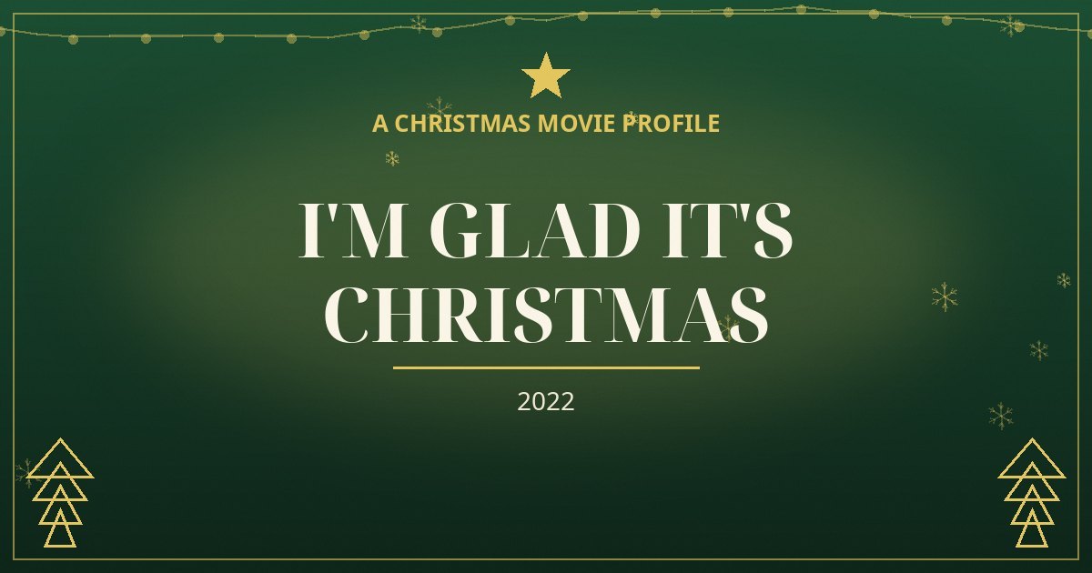 I'm Glad It's Christmas — original designed title card art