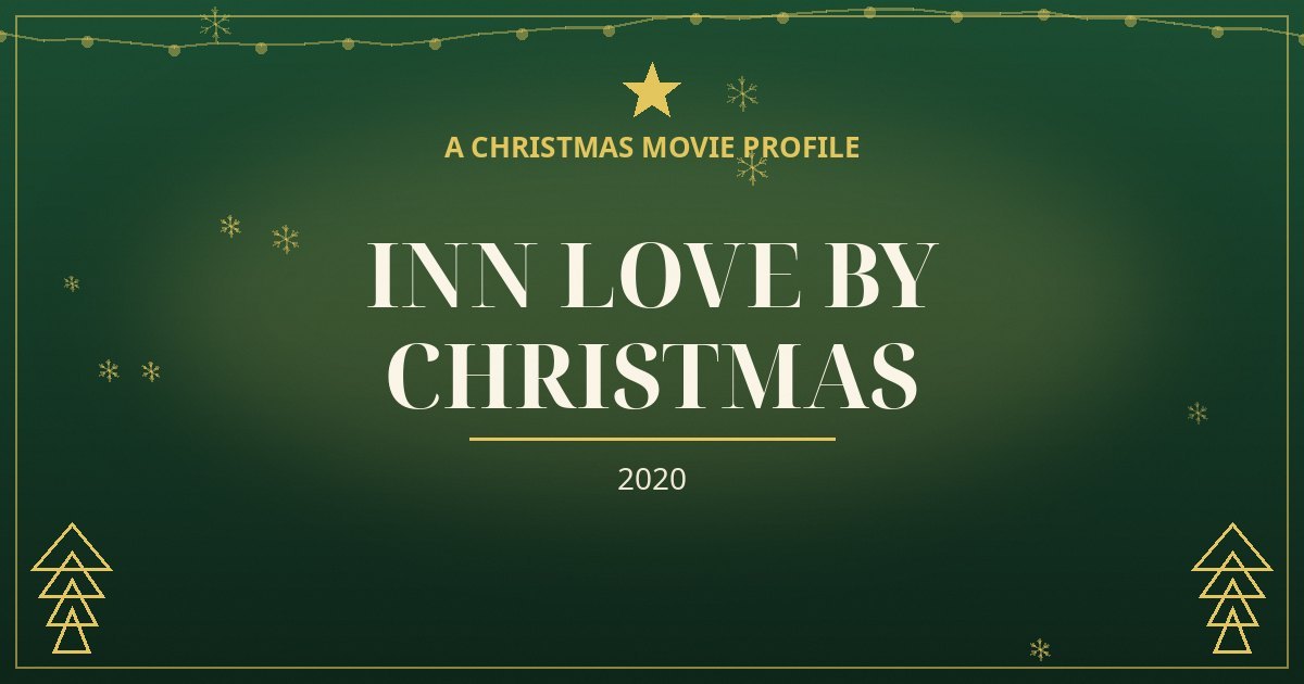 Inn Love by Christmas — original designed title card art