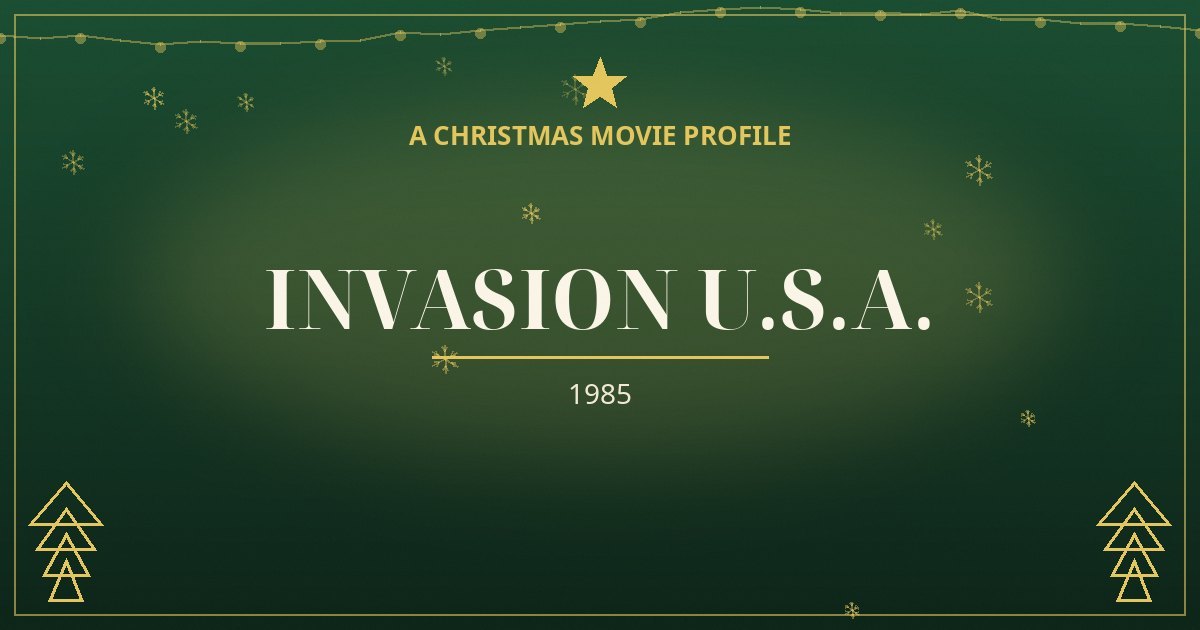 Invasion U.S.A. — original designed title card art