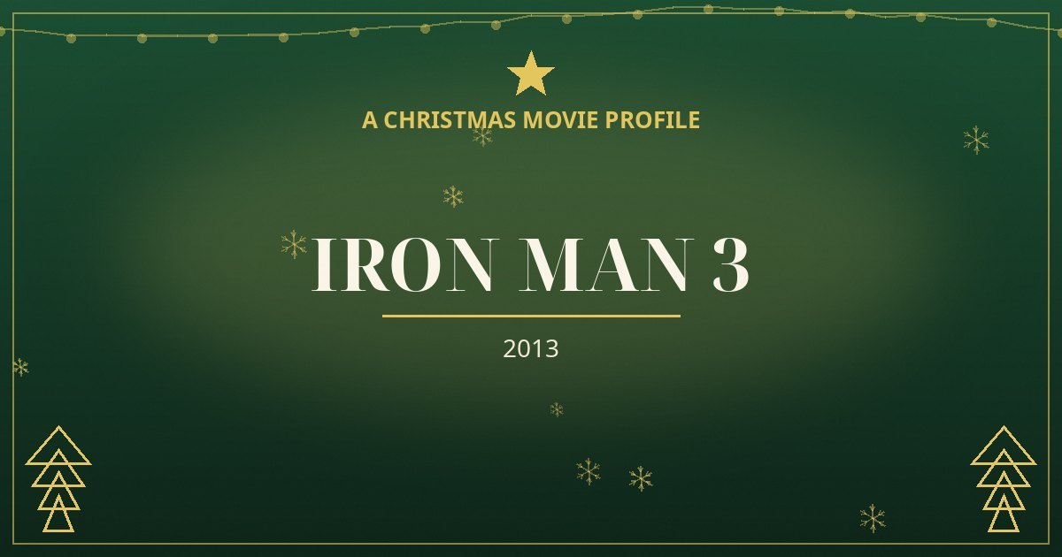Iron Man 3 — original designed title card art