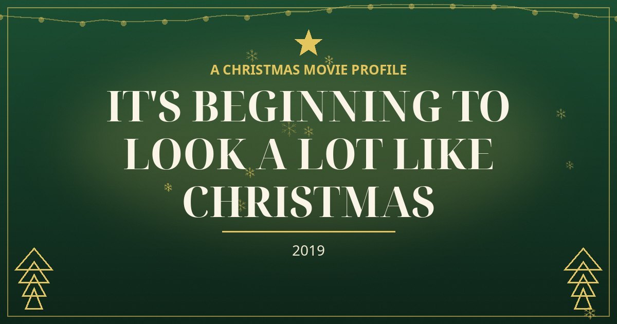 It's Beginning to Look a Lot Like Christmas — original designed title card art