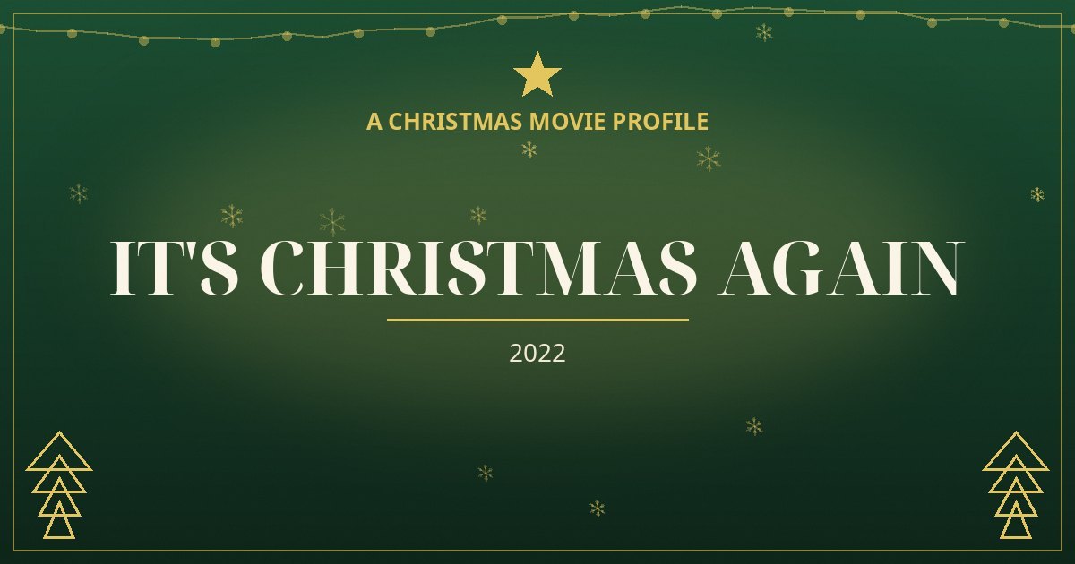 It's Christmas Again — original designed title card art