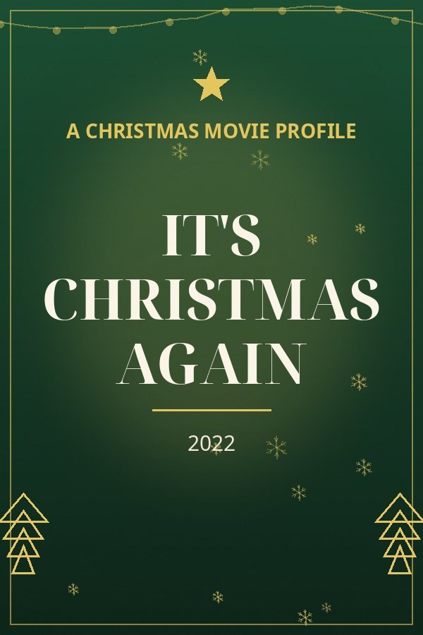 It's Christmas Again — designed title card art