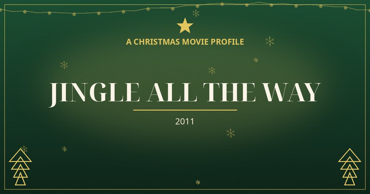 Jingle All the Way — original designed title card art