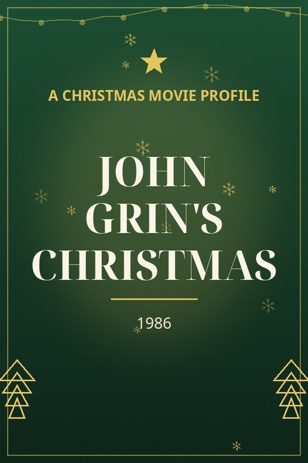 John Grin's Christmas — designed title card art