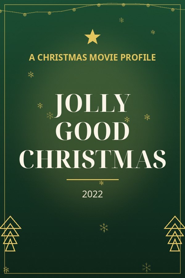 Jolly Good Christmas — designed title card art