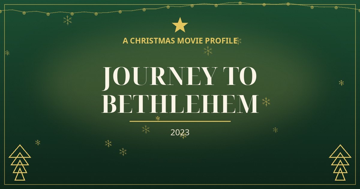 Journey to Bethlehem — original designed title card art