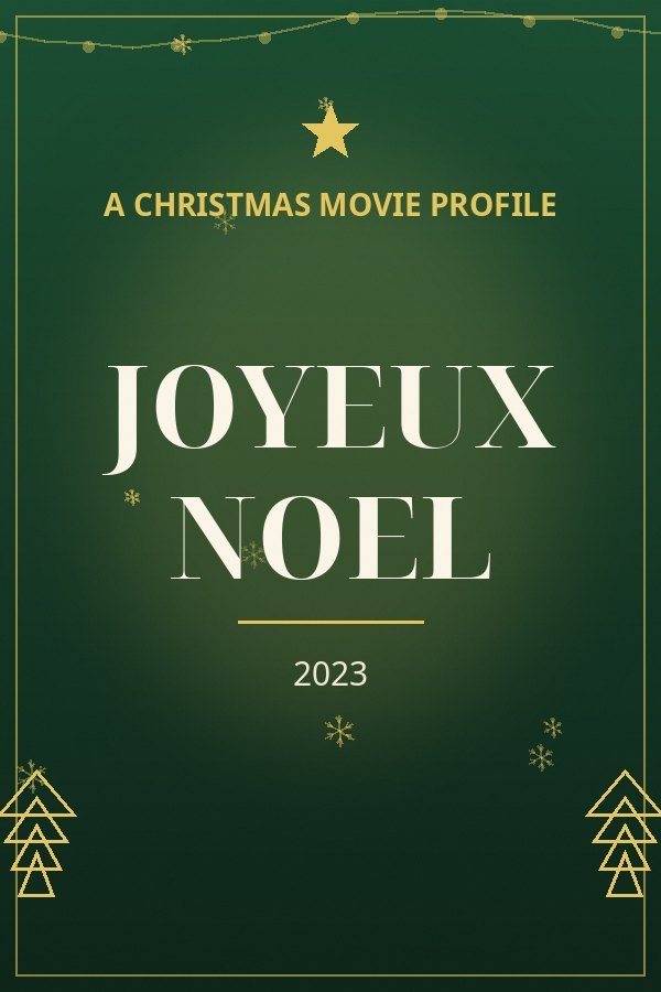 Joyeux Noel — designed title card art