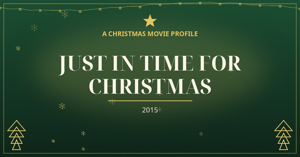 Just in Time for Christmas — original designed title card art
