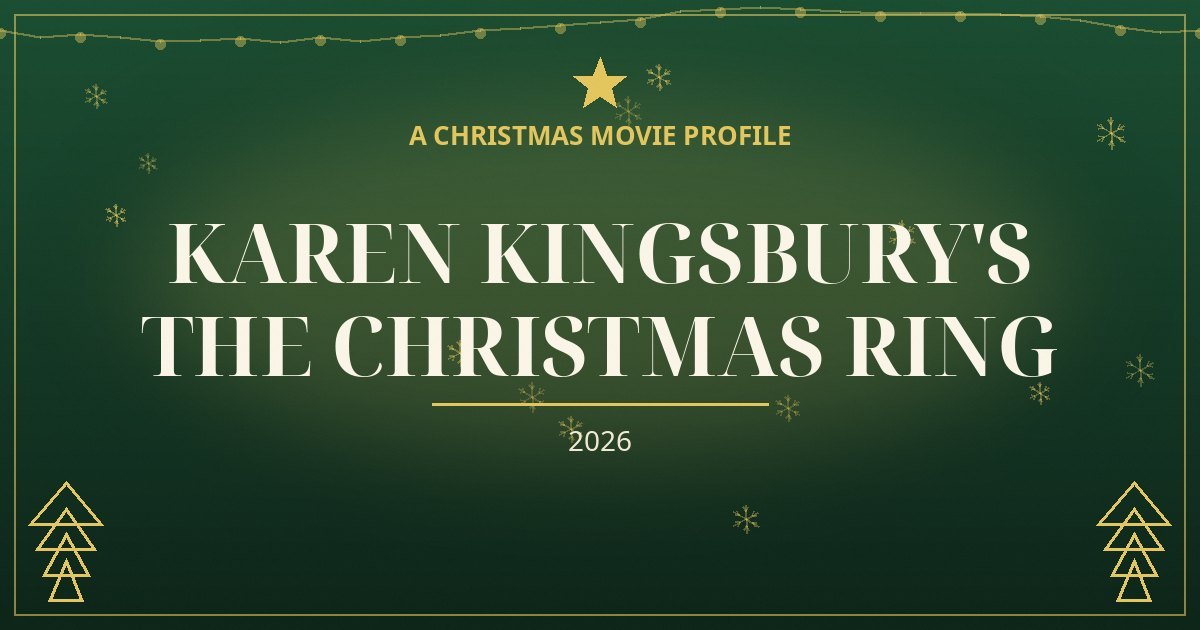 Karen Kingsbury's The Christmas Ring — original designed title card art