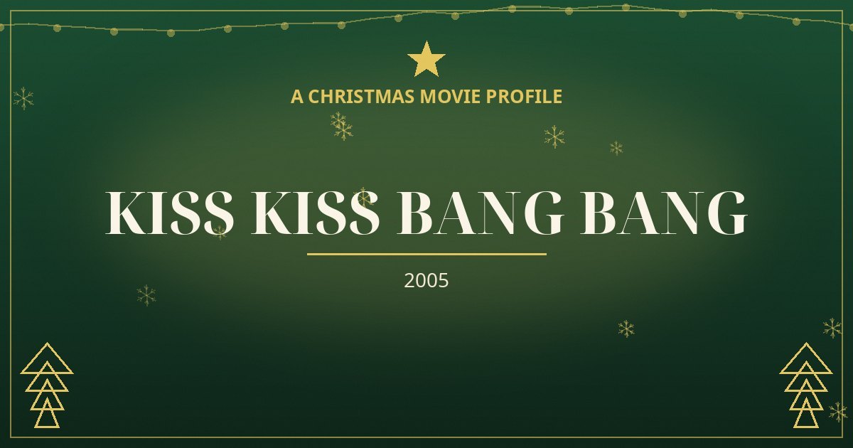 Kiss Kiss Bang Bang — original designed title card art
