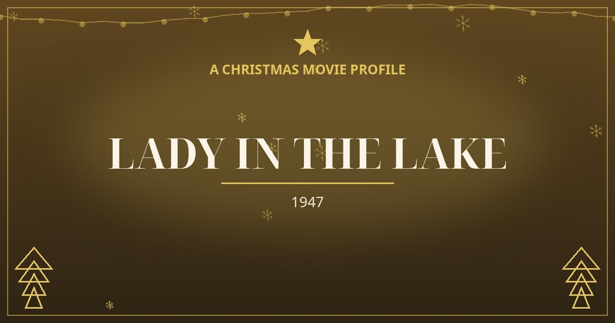 Lady in the Lake — original designed title card art