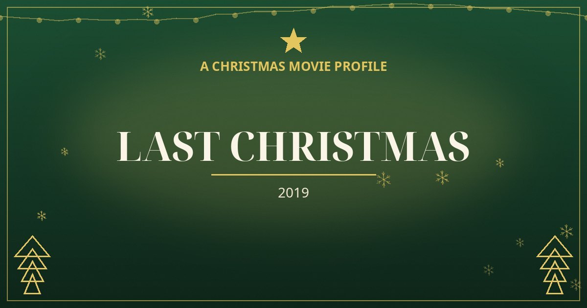 Last Christmas — original designed title card art