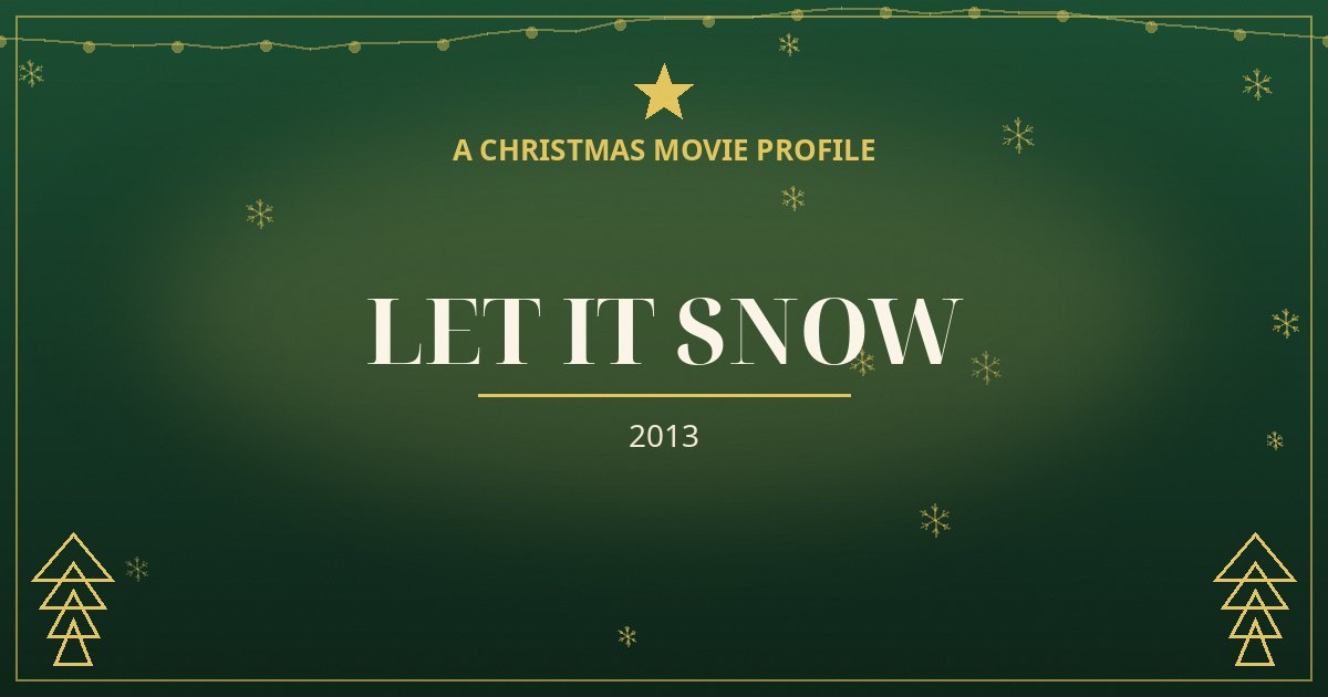 Let It Snow — original designed title card art