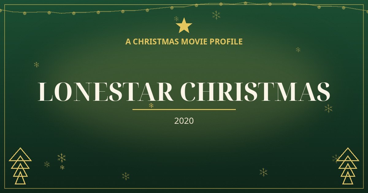Lonestar Christmas — original designed title card art