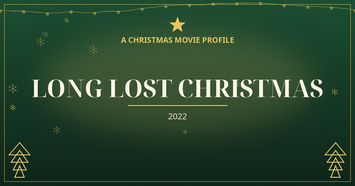 Long Lost Christmas — original designed title card art