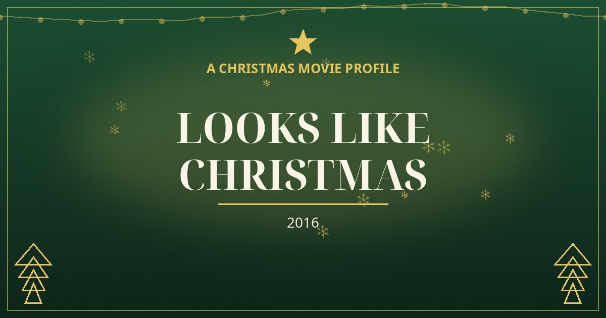 Looks Like Christmas — original designed title card art