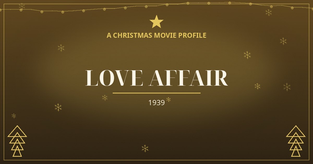 Love Affair — original designed title card art
