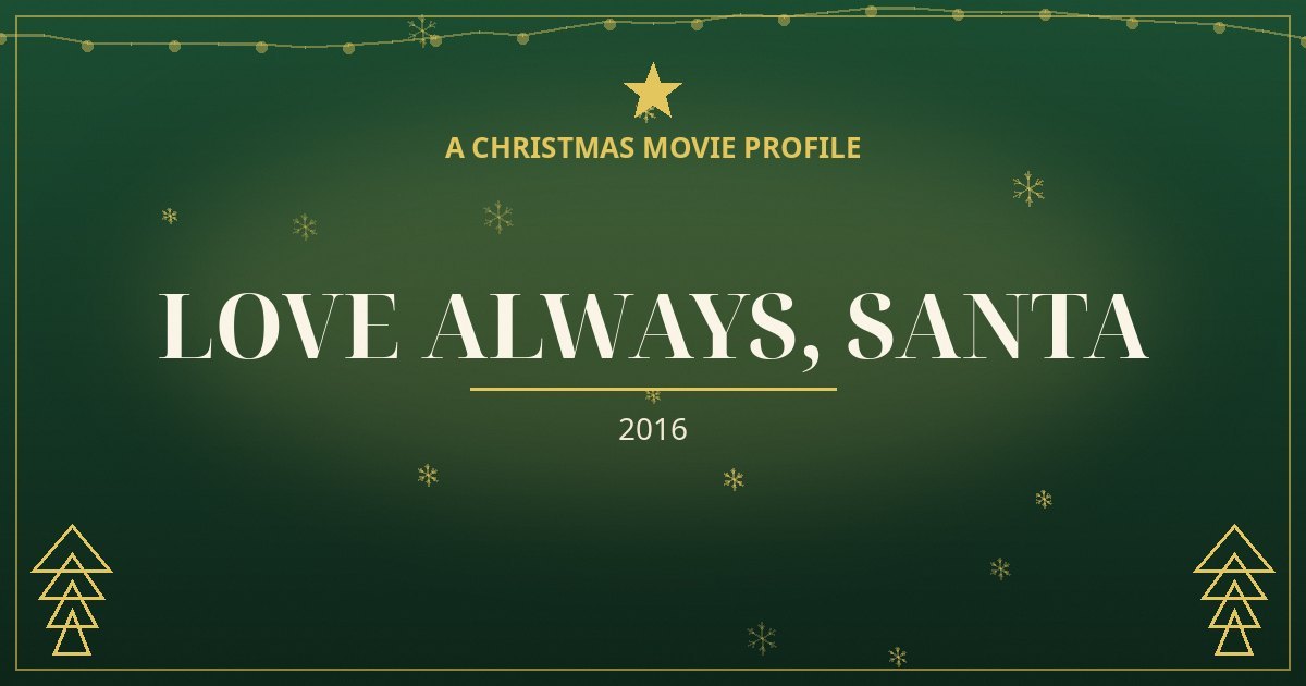 Love Always, Santa — original designed title card art