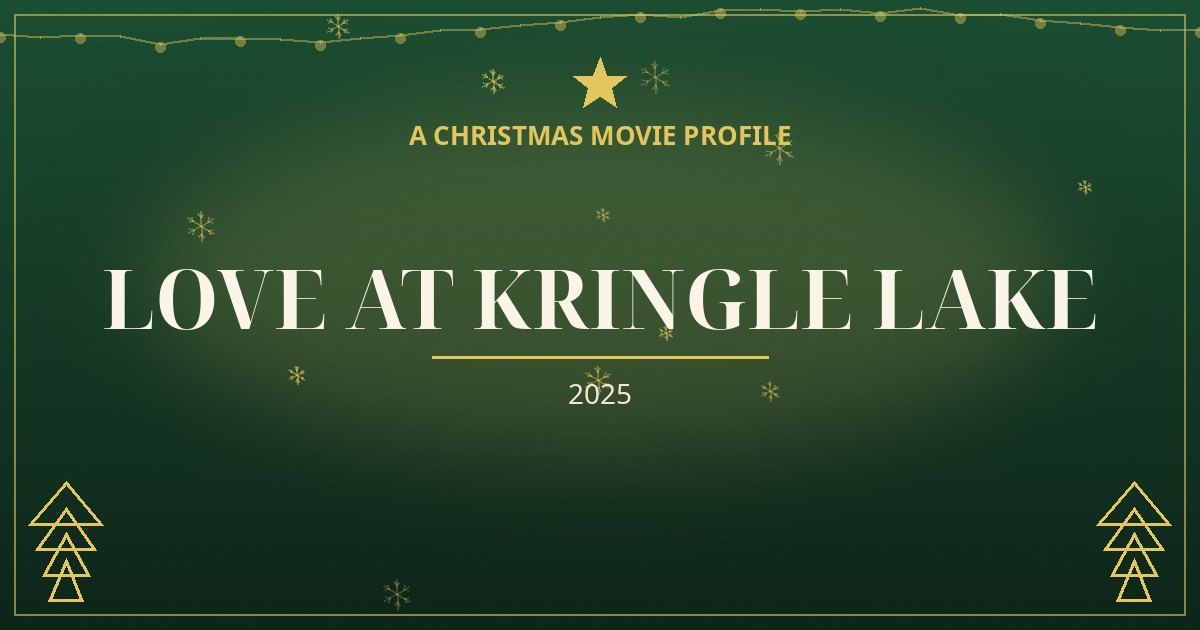 Love at Kringle Lake — original designed title card art