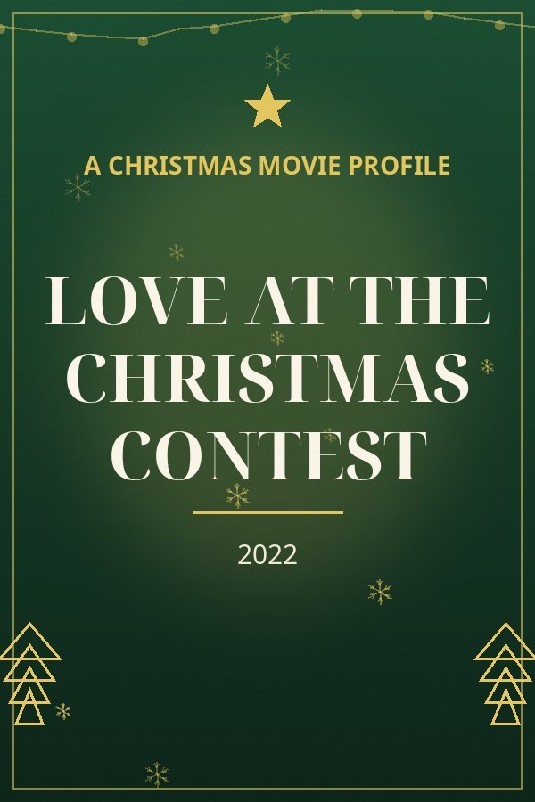 Love at the Christmas Contest — designed title card art