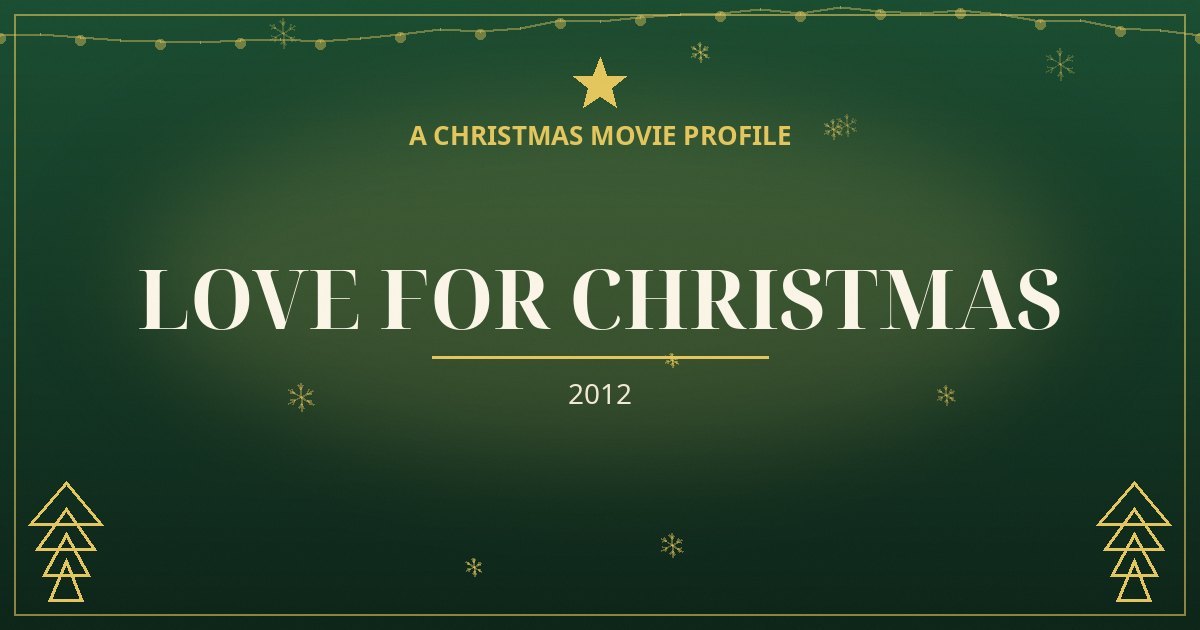 Love for Christmas — original designed title card art