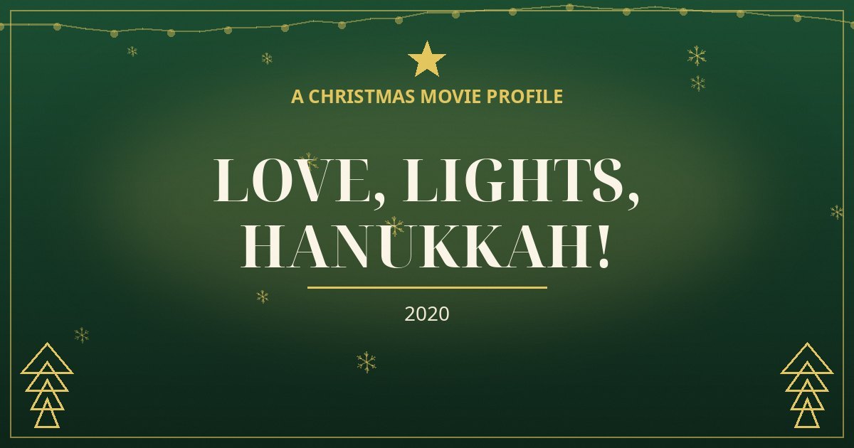 Love, Lights, Hanukkah! — original designed title card art