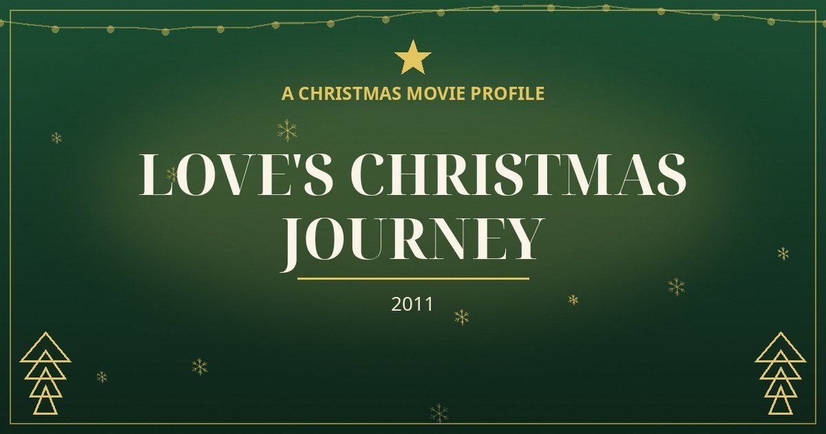 Love's Christmas Journey — original designed title card art