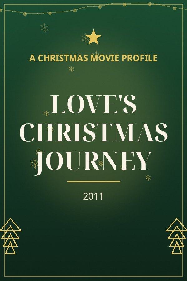 Love's Christmas Journey — designed title card art
