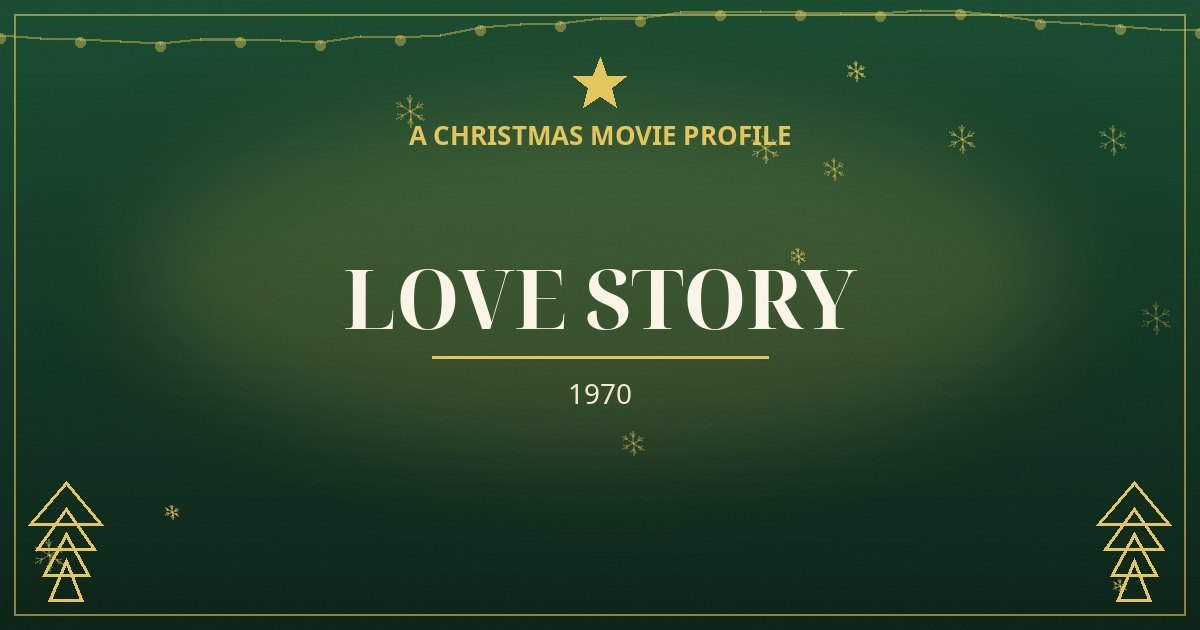 Love Story — original designed title card art