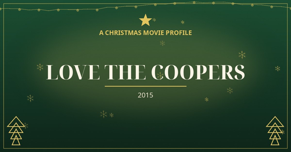 Love the Coopers — original designed title card art