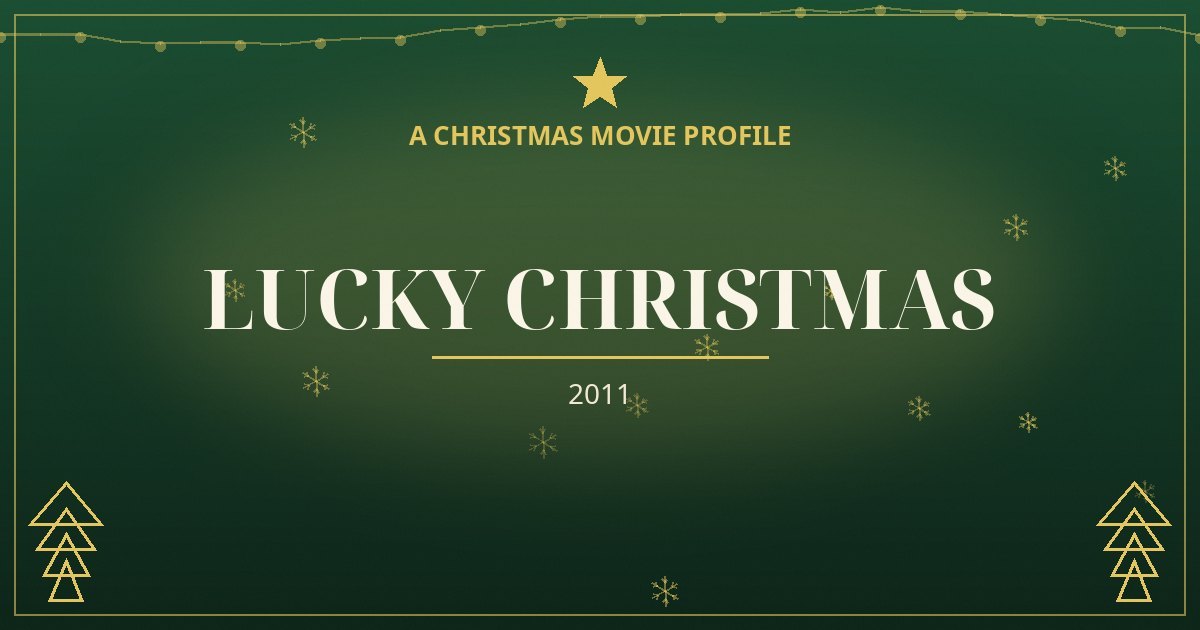 Lucky Christmas — original designed title card art