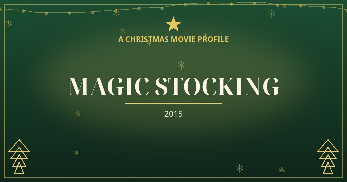 Magic Stocking — original designed title card art