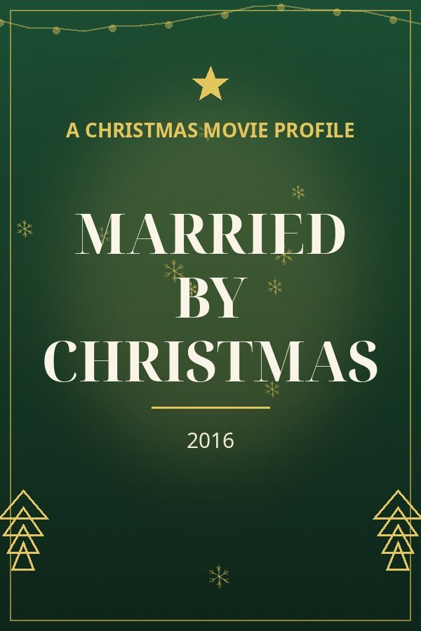 Married by Christmas — designed title card art