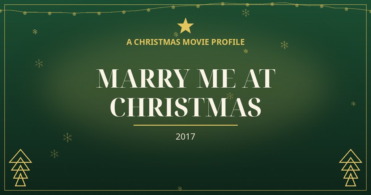 Marry Me at Christmas — original designed title card art