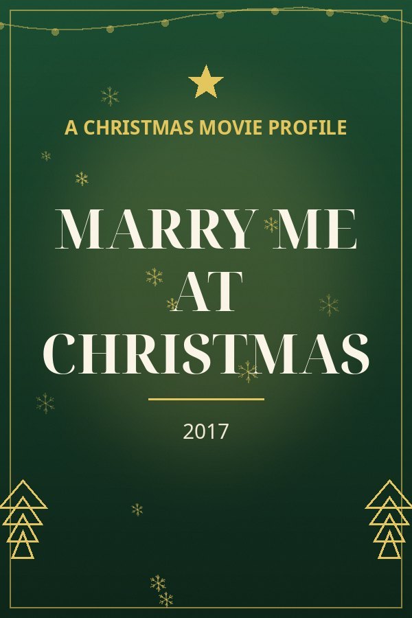 Marry Me at Christmas — designed title card art