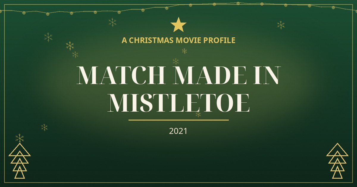 Match Made in Mistletoe — original designed title card art