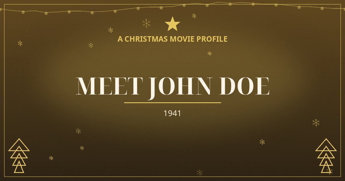 Meet John Doe — original designed title card art