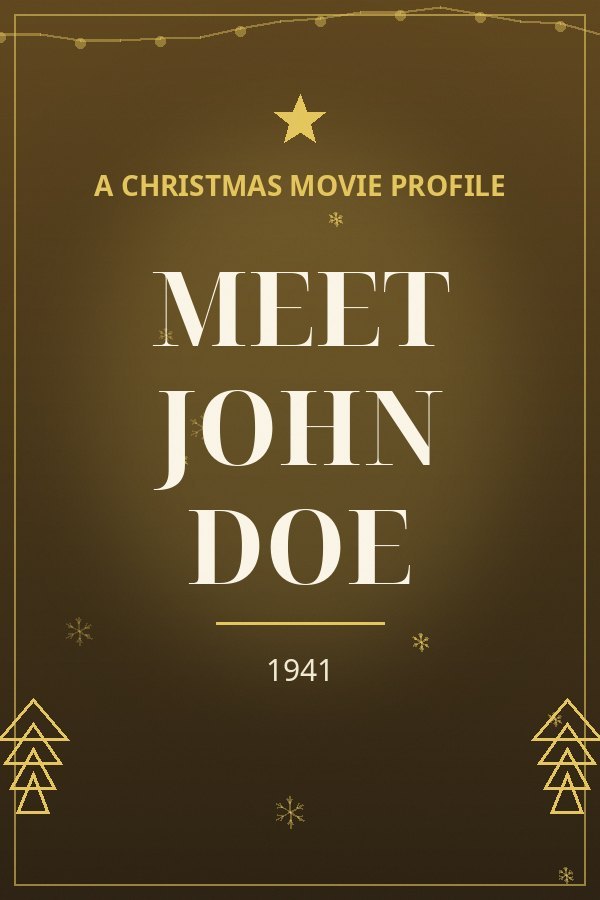 Meet John Doe — designed title card art
