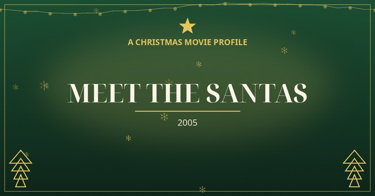 Meet the Santas — original designed title card art