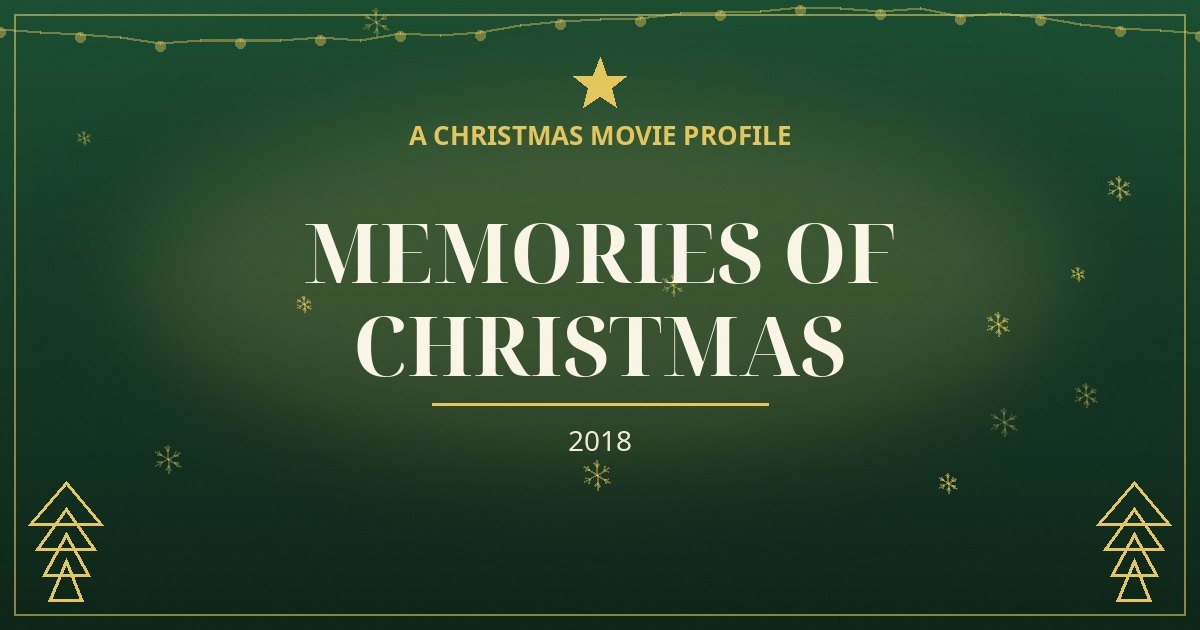 Memories of Christmas — original designed title card art